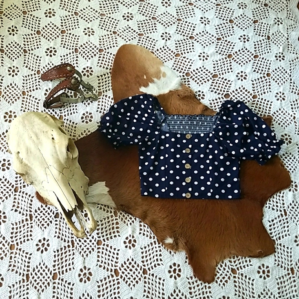 Fun Polka Dot Crop Top